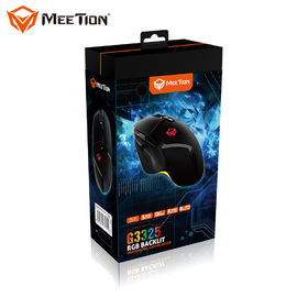 MeeTion Hades G3325 Ucuz Siyah Su Geçirmez Rgb PC Kablolu Bilgisayar Oyun Mosue Fareler