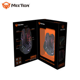 MeeTion GM22 Ucuz Altı Tıklayın Led Hafif Oyuncu Sürücüleri Usb 7D Optik Kablolu Işık Pro Makro Gamer Fareler Oyun Fare