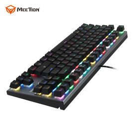 MEETION MK04 Portable USB Metal Mini Glowing Light Up Semi Spanish Japanese Korean Mechanical Gaming Keyboard