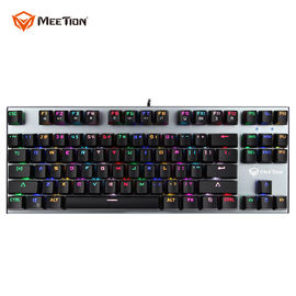 MEETION MK04 Portable USB Metal Mini Glowing Light Up Semi Spanish Japanese Korean Mechanical Gaming Keyboard