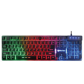 MEETION Hot Sales RGB Rainbow Backlit Membrane Gaming Keyboard with Metal Base