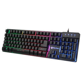 MEETION Hot Sales RGB Rainbow Backlit Membrane Gaming Keyboard with Metal Base