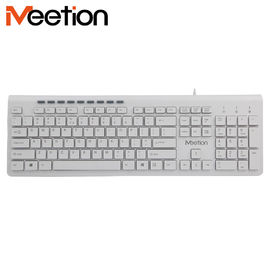 MeeTion K842M Shenzhen Manufacturing 104 Chocolate Keys Silent Azerty White Ultra Thin Flat Slim Computer Office Keyboard